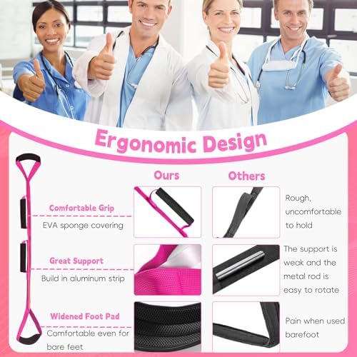 42 Inch Leg Lifter, Rigid Leg Lifter Strap with Handgrips & Foot Loop, Leg Lifter After Hip Replacement &Knee Surgery Recovery Aids Kit, Leg Lifters Getting Legs in and Out of Bed,Car,Wheelchair - Image 5