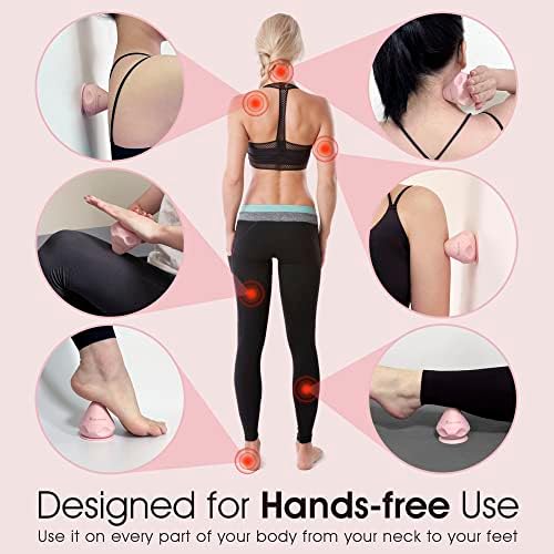Solacium Mountable Massage Therapy Tool - Multi-Surface Suction Cup Wall Massage Tool for Sore Muscles, Myofascial Release, Stress Relief, Trigger Point and Deep Tissue Massage (Pink) - Image 2