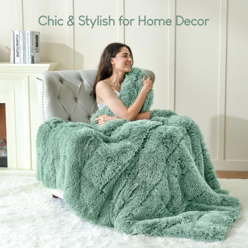 Cottonblue Weighted Blanket 15lbs for Adults Twin Size 48x72in Soft Sherpa - Image 5