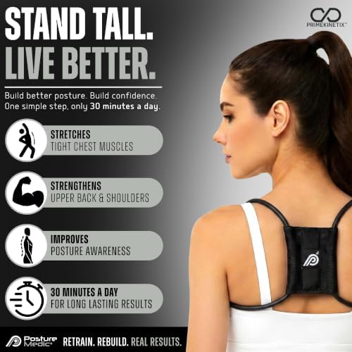 PostureMedic Original Strength Dynamic Posture Corrector for Men & Women – Active Resistance Training System for Back, Neck & Shoulder Pain Relief – Strengthen Muscles & Improve Alignment - XL - Image 4
