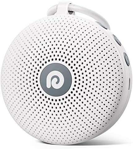 Dreamegg Portable Noise Machine for Baby Adult, Features Powerful Battery, 21 Soothing Sound, Noise Canceling for Office & Sleeping, Sound Therapy for Home, Travel, Registry Gift, Classic White by Dreamegg
