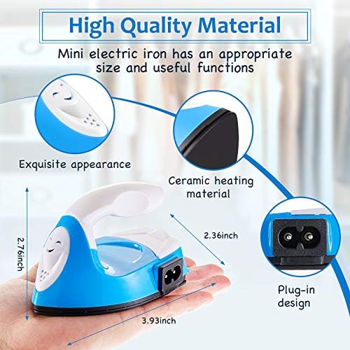 Honoson Mini Craft Iron with Charging Base Tiny,Blue - Image 2