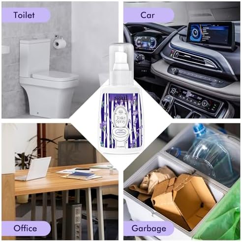 THE GOOD SOUL PROJECT Toilet Spray 2Oz, Lavender Scent, Bathroom Deodorizer, Travel Size Air Fresheners, 2 Pack - Image 5