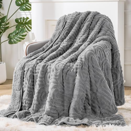 Sherpa Fleece Weighted Blanket for Adults, Dual Sided Soft, 48"x72" 15lbs by EazfyPro