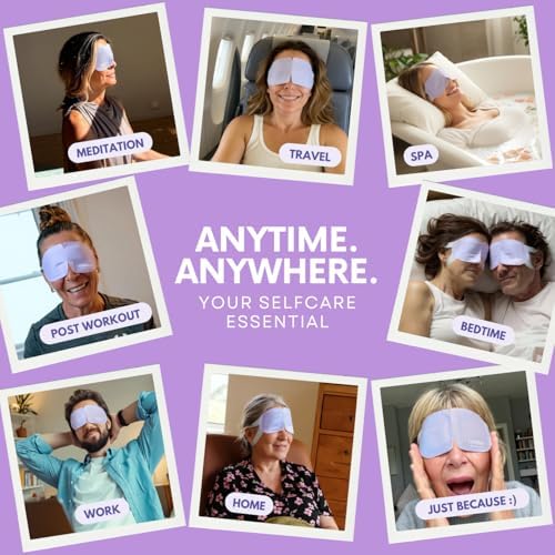 Steam Eye Mask, Self Heating Heated Eye Mask for Sleep, Warm Compress for Eyes, Moist Heat for Dry Eye Relief, Stye Eye Treatment, Spa, Travel Essentials, Unscented 30 Pack - Image 3