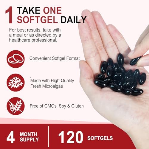 Astaxanthin Supplements 12mg - 120 Softgels | Premium Natural Antioxidant from Microalgae | Eye, Skin, Brain, Joint, Heart & Immune Health Support | Non-GMO, Gluten-Free - Image 3