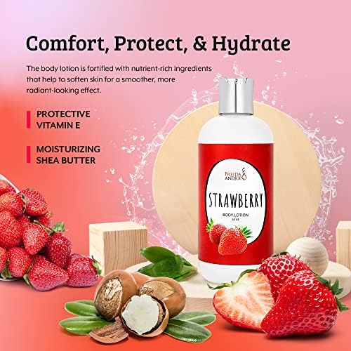 Home Spa Gift Deep Moisturizing Fragrance Body Lotion - (Strawberry) - Image 7