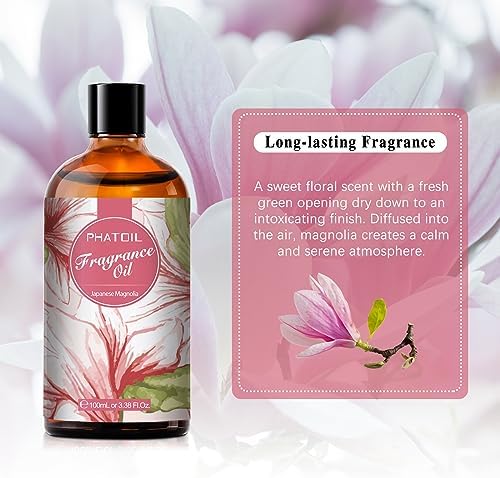 PHATOIL Japanese Magnolia Fragrance Oil for Diffuser Aromatherapy 3.38FL.OZ - Image 6