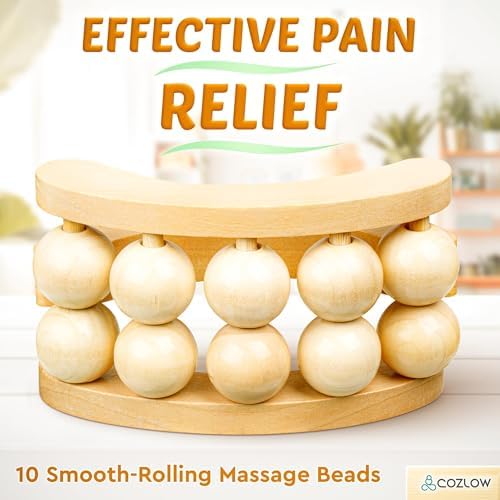 Wooden Massage Ball Roller - Supports Lymphatic Drainage and Pain Relief - Image 4