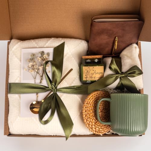 Birthday Gift for Women Friendship, Gifts for Women Birthday Unique Self Care, Gifts Basket for Best Friend, Sister, Mom, Teen Girls, Wife, Girlfriend, Coworker (Olive Green) - Image 2