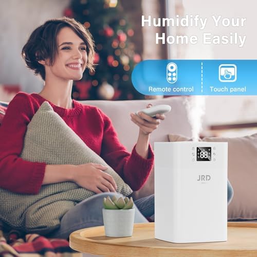 JRD Humidifiers 4L for Bedroom, Cool Mist Humidifier for Large Room, 40H Runtime, Night Light, 360° Nozzlefor Home, Office, Baby Nursery, Plants - Image 7