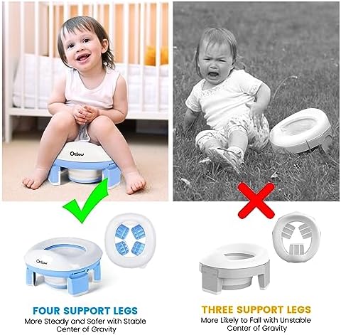 Orzbow Portable Potty Training Chair for Toddler, Travel Emergency Toilet - Image 6