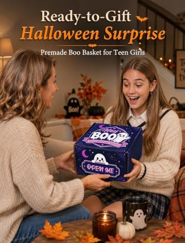 OKPOW Boo Basket Stuffers for Women: 7 Pcs Ready to Gift Halloween Surprise - Image 3