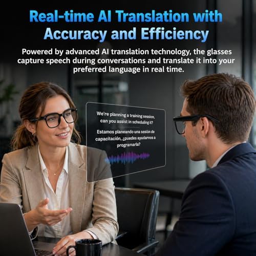 AI Smart Glasses with Camera, 4K Video, Real-Time Translation, AI Assistant - Image 4