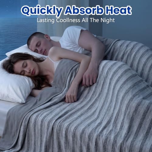 GOHERO Cooling Blanket for Hot Sleepers Cold Summer Blanket Throw 90"x108" - Image 2