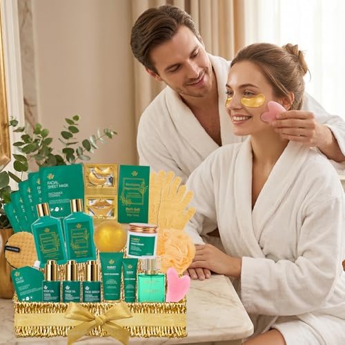 Gifts for Women & Men, Eucalyptus 32 Pcs Bath & Body Gift Basket for Women - Image 3
