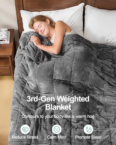 Ultra Soft Sherpa Weighted Blanket for Adults, 60"x80" 20lbs Heavy Blankets - Image 2