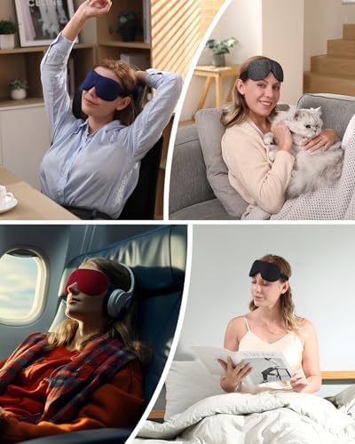 LKY DIGITAL Sleep Mask for Side Sleeper 3 Pack, Blackout 3D Eye Mask - Image 6