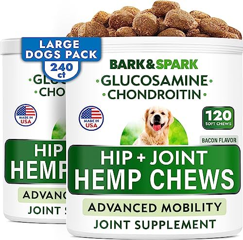 Advanced Joint Hemp Chews for Dogs Mobility - Hip&Joint Pain Relief Treats by BARKSPARK