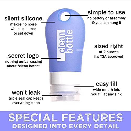 CleanButtle Travel Bidet – Your Ultra Discreet Portable Bidet On The Go – CleanButtle Gets Your Butt’le Clean (Blue) Personal Handheld Water Sprayer - Image 5