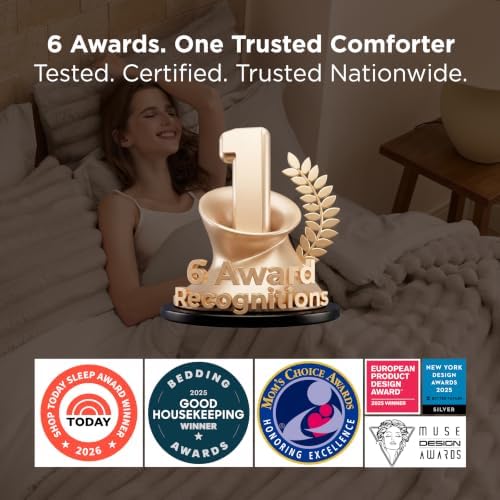 Bedsure Gentlesoft™ 2-in-1 Queen Comforter Set and Detachable Fluffy Blanket, Beige Bedding Set for All Season Use, Detachable Design for Space Saving (Includes 2 Pillow Shams, 2 Pillowcases) - Image 3