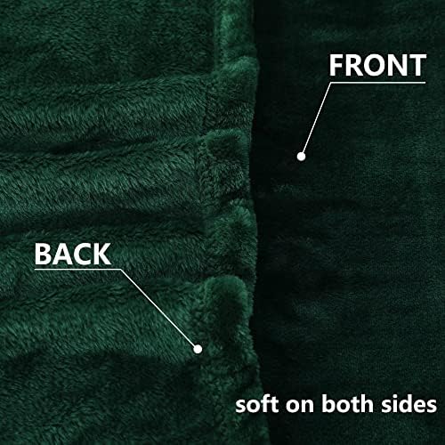 NANPIPER Fleece Blankets Super Soft Flannel Fuzzy Blanket for Bed Couch Luxury Cozy Plush Microfiber Blanket-Twin Size Olive Green - Image 3