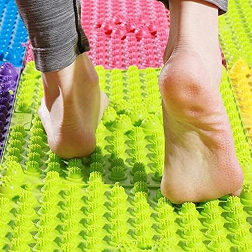 Foot Massage Mat Acupressure Mat Foot Walking Toe Plate Massage Pad Bathroom Mat Yoga Mat Anti-Slip Mat Outdoor Game 2 PCS (Green) by Unknown