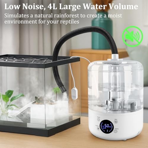 4L Reptile Fogger, Humidity Sensor, Timing System, 3 Mist Levels - Image 2