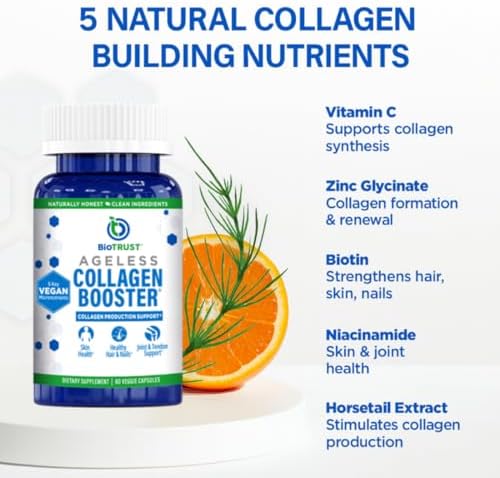 BioTrust Vegan Collagen Booster - Plant-Based Beauty Support, 60 Capsules - Image 4