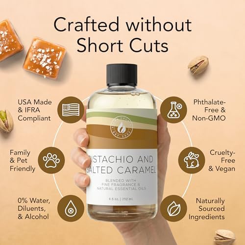 Aroma Country Pistachio & Salted Caramel Luxury Diffuser Oil (8.5 Fl Oz) - Image 5