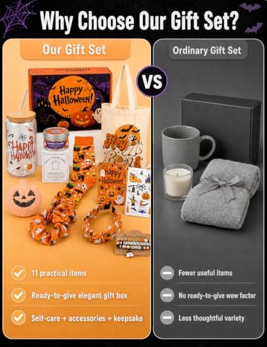11 Pcs Halloween Boo Basket Stuffer for Women, Build a Boo Basket Kit - Image 6