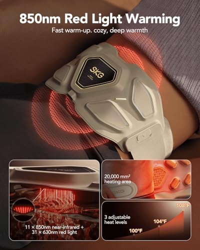SKG W9 Ultra FSA 2.0 Lower Back Massager for Strain Relief Deep Tissue - Image 3