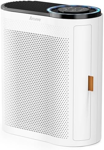 AROEVE Air Purifiers for Home with Air Quality Sensors and Auto-AP04(White) by AROEVE