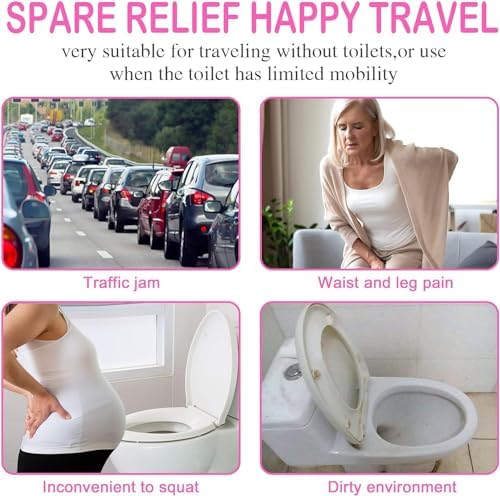 Female Urination Device, Reusable Female Urinal Silicone Women Pee Funnel | Women to Pee Standing Up, The Perfect Companion for Camping,Travel travel outdoor, folds compact, easy rinse - Image 6