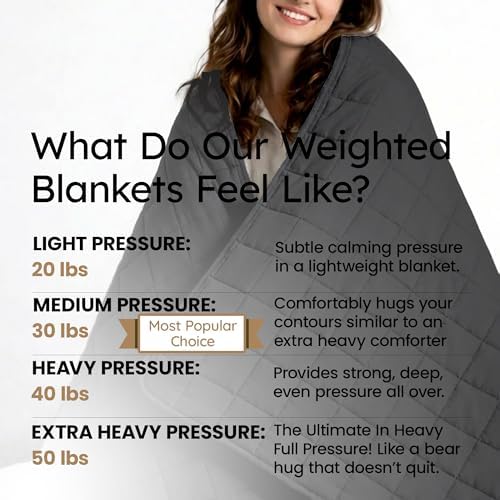 HomeSmart King Size Weighted Blanket 30 lbs, Also Fits California King Beds - Image 6