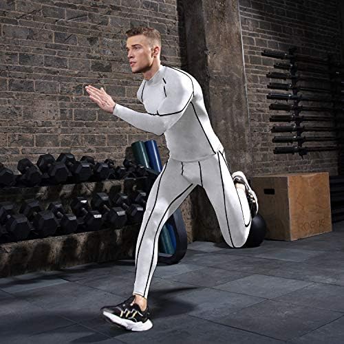 SPVISE Men's Compression Shirts Long Sleeve Mock Turtleneck Workout Tops - Image 3