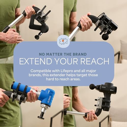 LifePro Massage Gun Extension Handle for Back and Hard-to-Reach Areas - Image 2