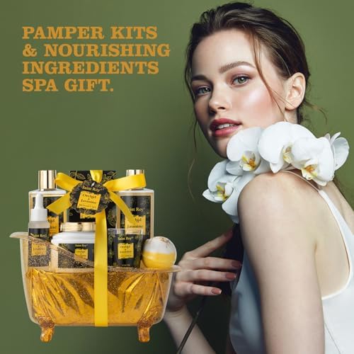 Spa Gift Basket Set, Pampering Home Spa Gifts for Women & Men Home Spa Gift - Image 5