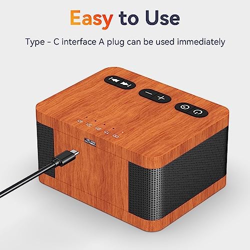 DailyBody Sound Machine White Noise Machine with 30 Soothing Sounds 32 Levels Volume 5 Timers and Memory Function Effectively Blocks Noise Ideal Sleep Machine for Baby Kids Adults… (Wood Grain) - Image 4