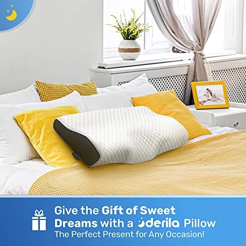 Derila Cervical Neck Pillow for Sleeping, Memory Foam 19.7 x 11.8 in - Image 5