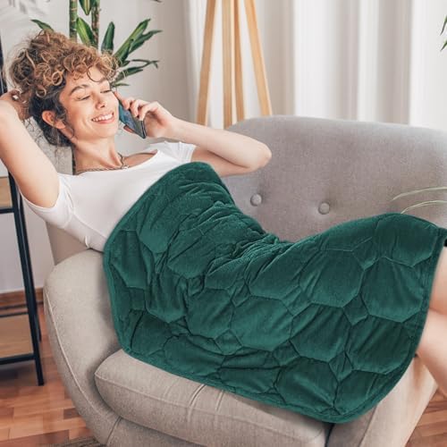 Topblan Weighted Lap Blanket Pad 7lbs for Adults, 29 x 24 Small for Travel by Topblan