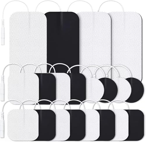 AUVON TENS Unit Replacement Pads Combination Set, Latex-Free, 20 Pcs by AUVON