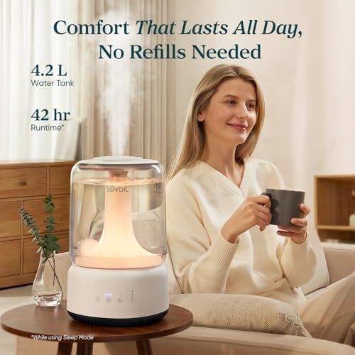 Levoit Humidifiers for Bedroom 4.2L Top Fill for Large Room, NeoClassic 450 - Image 3