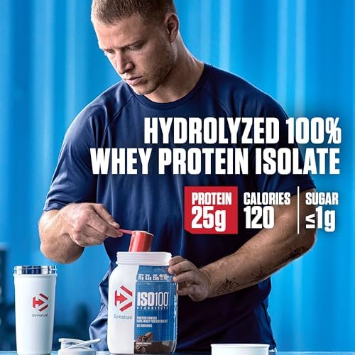 Dymatize ISO100 Protein Powder, 100% Whey Isolate, Fudge Brownie - Image 2