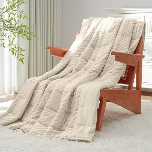 Uttermara Cooling Weighted Blanket for Adults, 12 lbs Full Size 48" x 72" by Uttermara