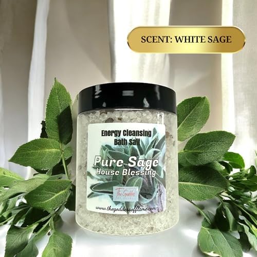 Pure Sage Bath Salts – Dead Sea Salt Bath Soak for Cleansing, Spiritual Rituals & Relaxation 12oz - Image 7