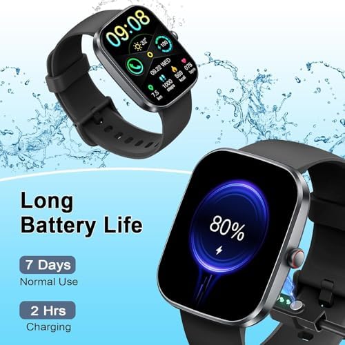 Smart Watch for Men Women, 1.91" HD Touch Screen Smart Watch Answer/Make Calls, Fitness Watch with Heart Rate/Sleep Monitor,100+ Sport Modes Fitness Tracker, IP68 Waterproof Smartwatch for Android iOS - Image 2