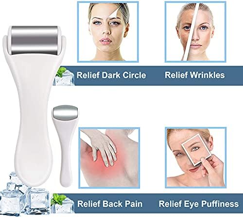 Ice Roller for Face and Eyes - 2PCS Facial Relief Eye Puffiness Massager - Image 3