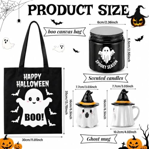 9 Pcs Boo Basket Stuffers for Women, Halloween Spooky Gifts, Bat - Image 4
