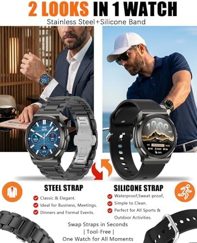 Smart Watches for Men Women,Fitness Tracker with Bluetooth Calling - Image 3